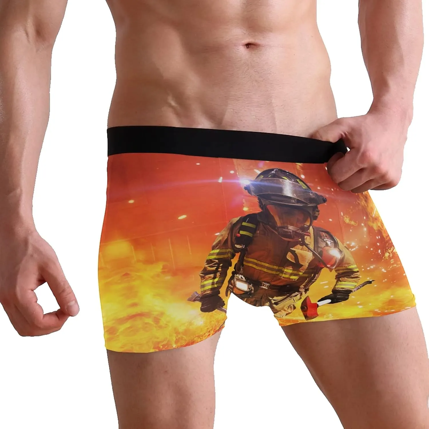 Oyihfvs Men's Novelty Boxer Briefs Breathable Underwear Stretchy Underpants Shorts S-XL