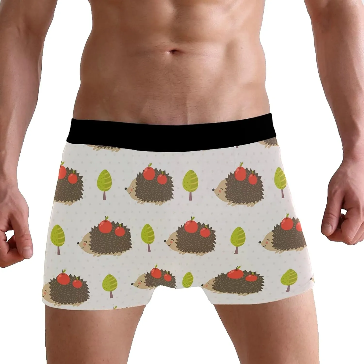 Oyihfvs Men's Novelty Boxer Briefs Breathable Underwear Stretchy Underpants Shorts S-XL