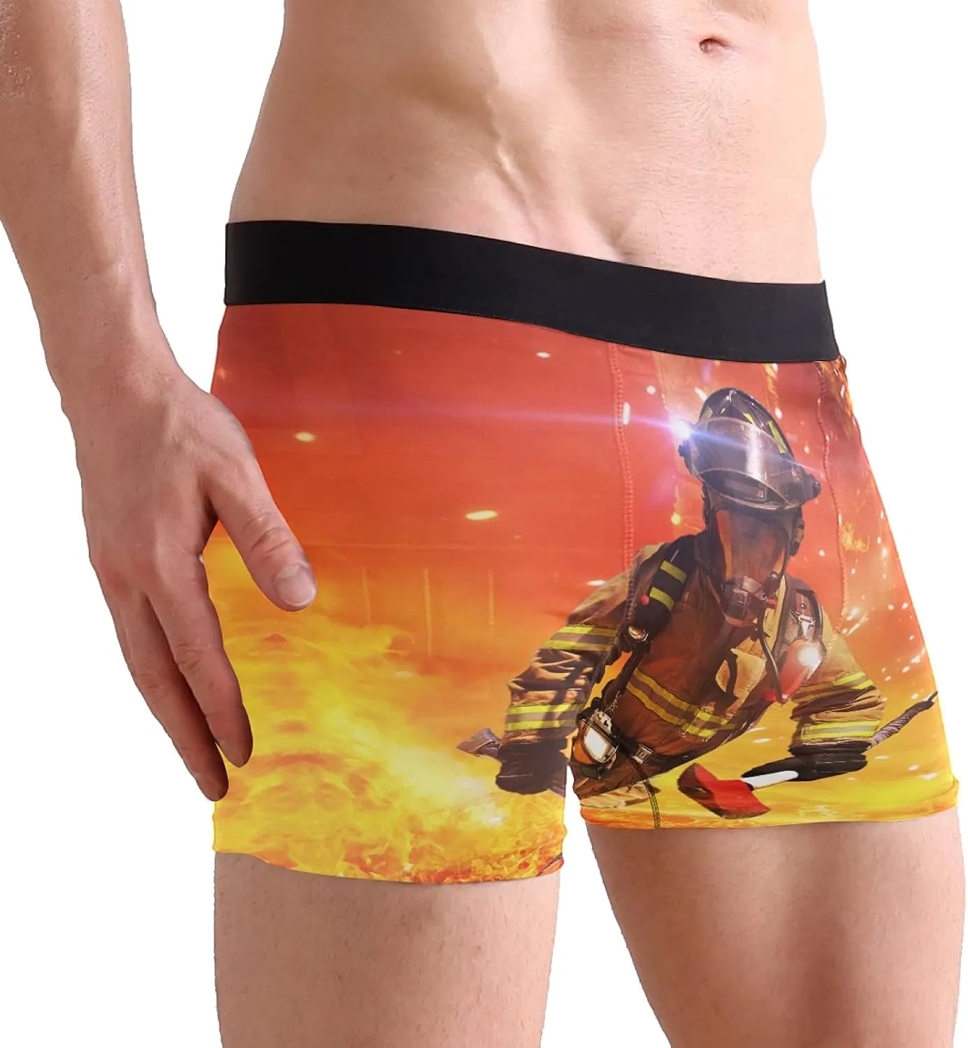 Oyihfvs Men's Novelty Boxer Briefs Breathable Underwear Stretchy Underpants Shorts S-XL