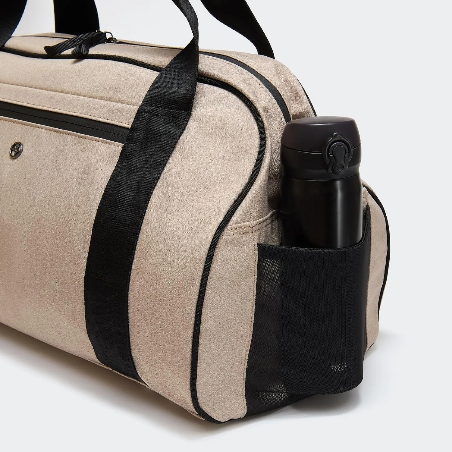 Pander 28L Large Gym Duffle Bag with Shoe Compartment, Fit for Travel, Weekend, Sports, Workout, Overnight.(Raw Linen)