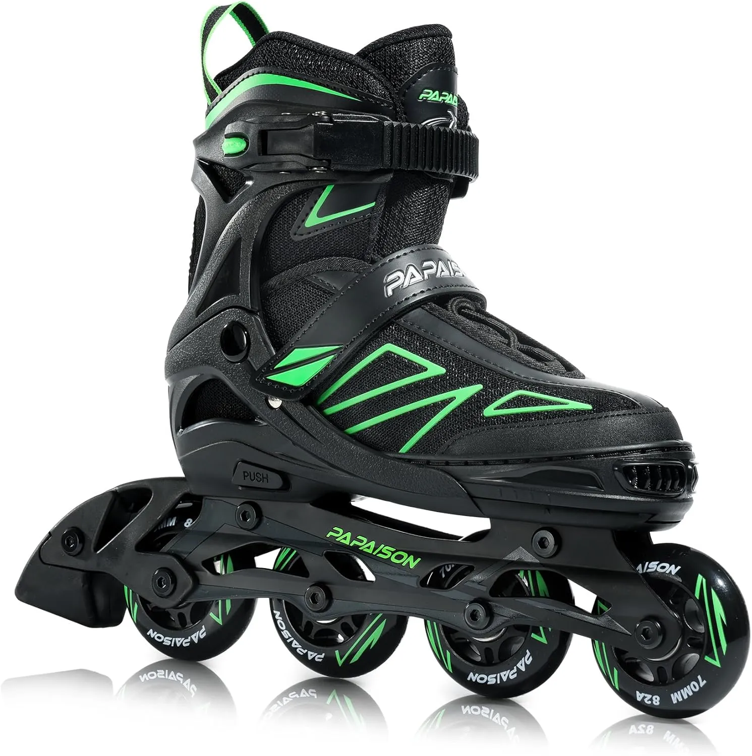 PAPAISON Boys Inline Skates Ages 5-8 8-12, Adjustable Size Beginner Roller Skates Blades for Kids Youth