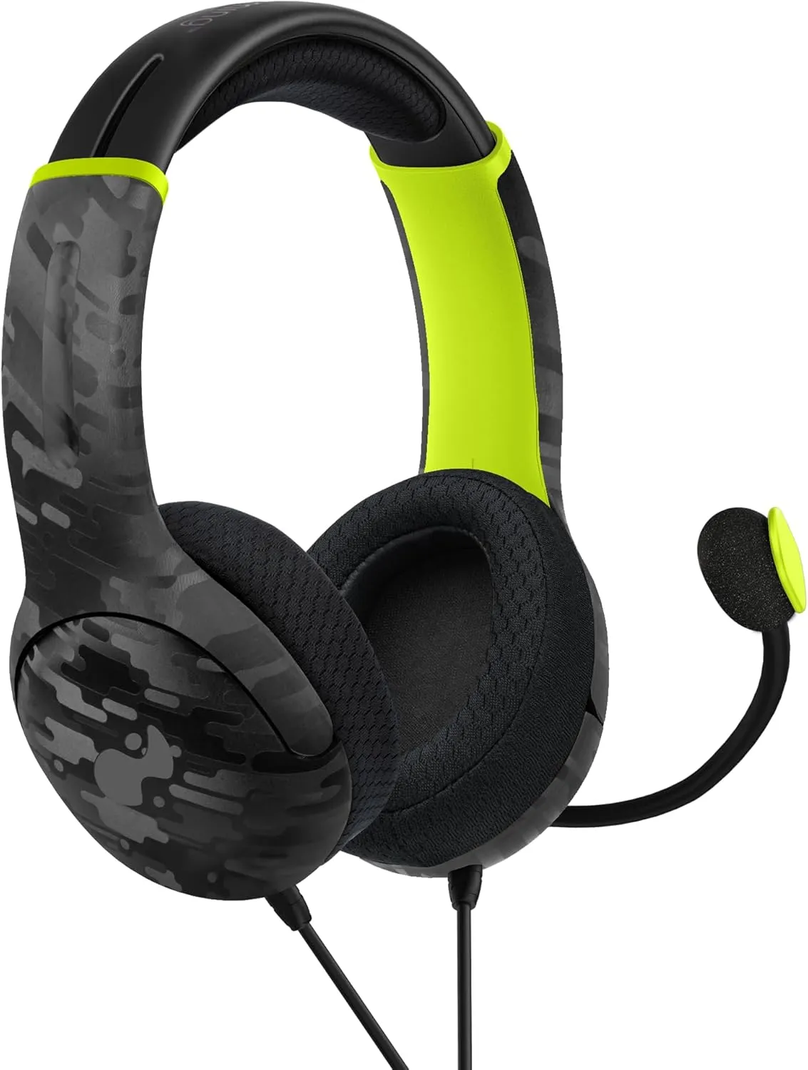 PDP AIRLITE Wired Headset: Electric Carbon - Xbox Series X|S, Xbox One, & Windows 10/11 PC