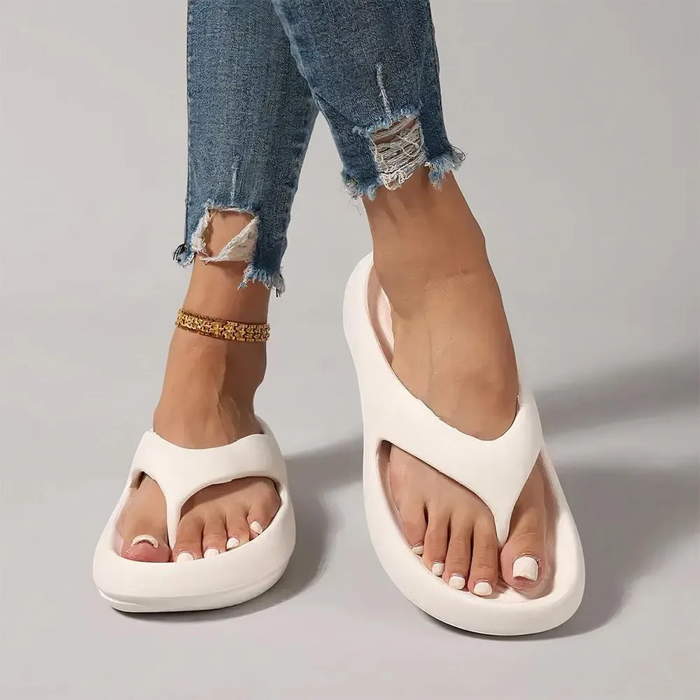 Pillow Arch Support Flip Flops, Orthopedic Sandals for Women Men, Non-slip Comfort Lightweight Walking Sandals Beach Shoes