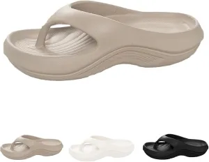 Pillow Arch Support Flip Flops Slides for Women Plantar Fasciitis Cloud Orthopedic Sandals Slippers Lightweight Cushioning Shock-Absorbing