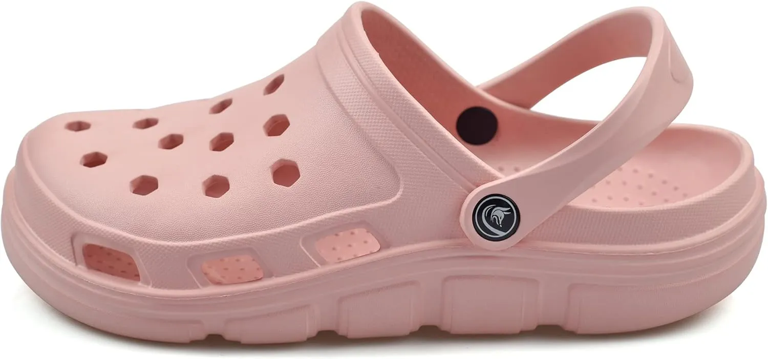 PIMIO Garden Clogs for Women and Men,Slip On Work Shoes with Arch Support,Womens Mens Quick-Dry Water Shoes Casual Sandals,Comfortable Slippers