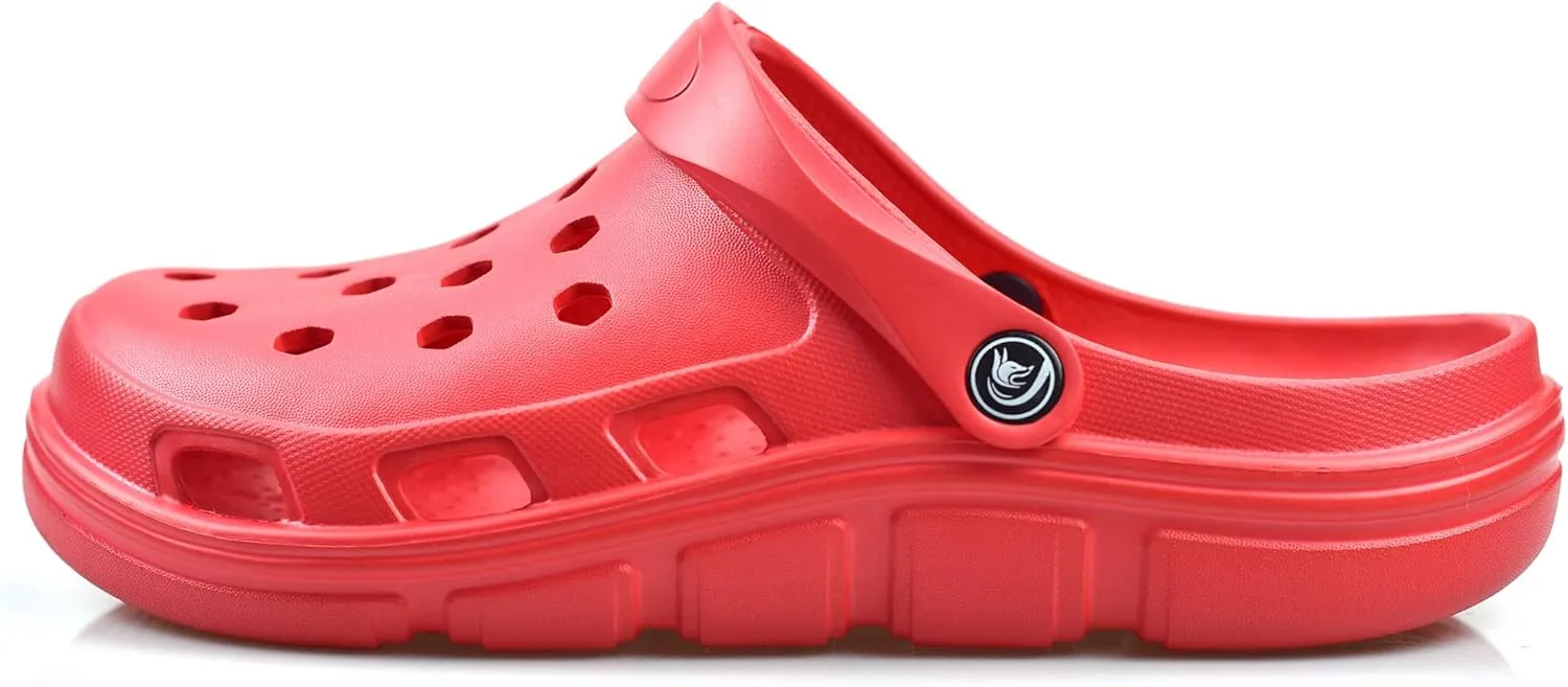 PIMIO Garden Clogs for Women and Men,Slip On Work Shoes with Arch Support,Womens Mens Quick-Dry Water Shoes Casual Sandals,Comfortable Slippers