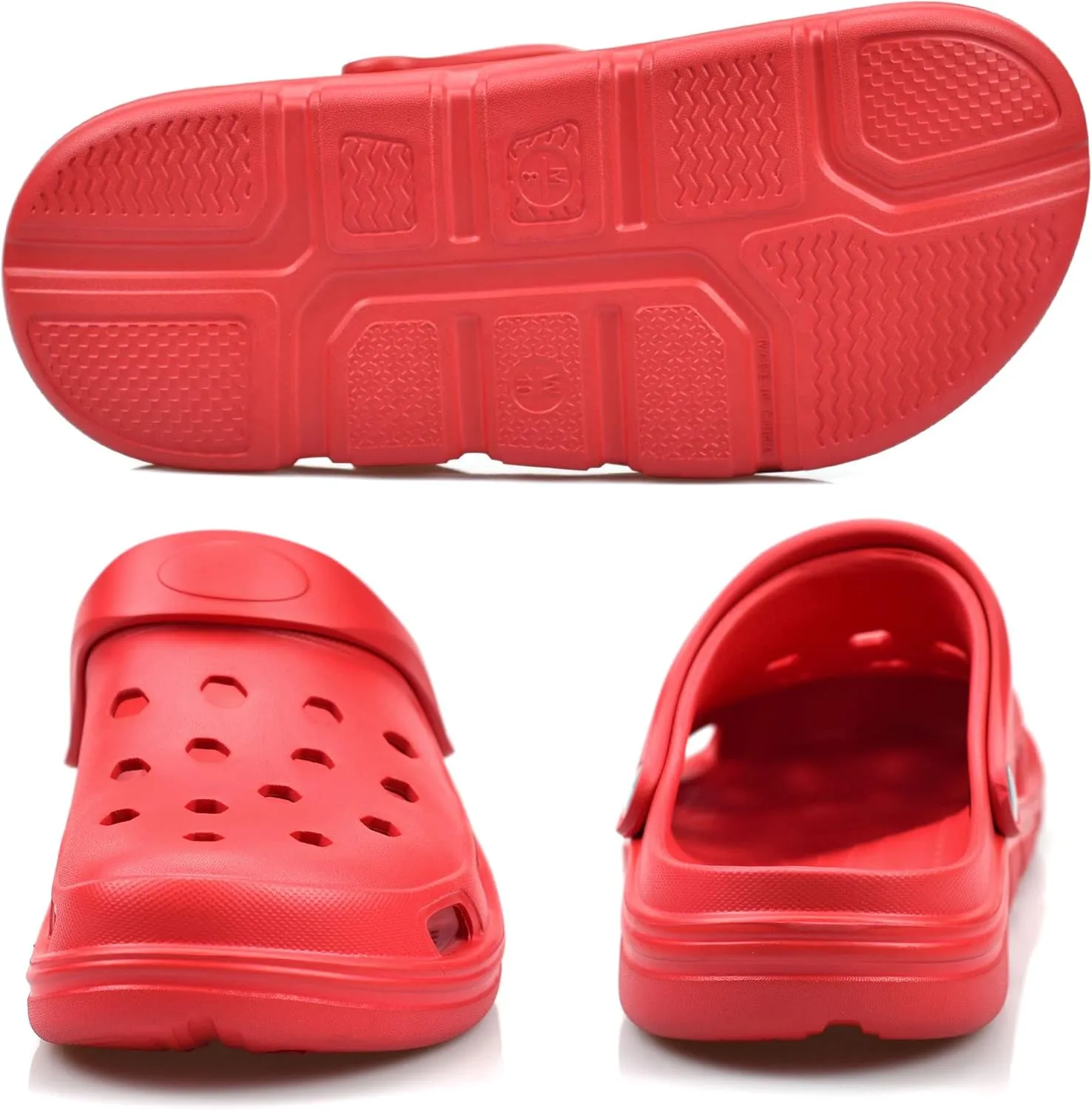 PIMIO Garden Clogs for Women and Men,Slip On Work Shoes with Arch Support,Womens Mens Quick-Dry Water Shoes Casual Sandals,Comfortable Slippers