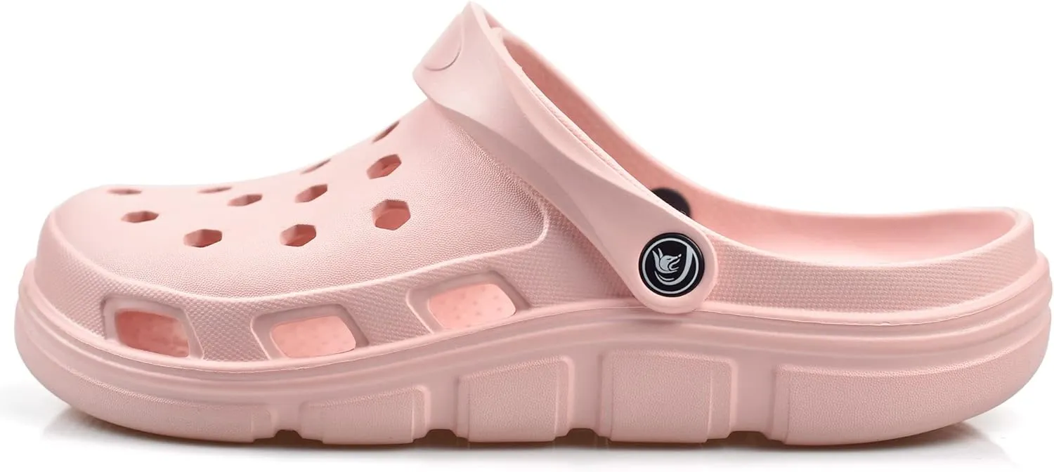 PIMIO Garden Clogs for Women and Men,Slip On Work Shoes with Arch Support,Womens Mens Quick-Dry Water Shoes Casual Sandals,Comfortable Slippers