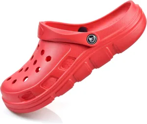 PIMIO Garden Clogs for Women and Men,Slip On Work Shoes with Arch Support,Womens Mens Quick-Dry Water Shoes Casual Sandals,Comfortable Slippers
