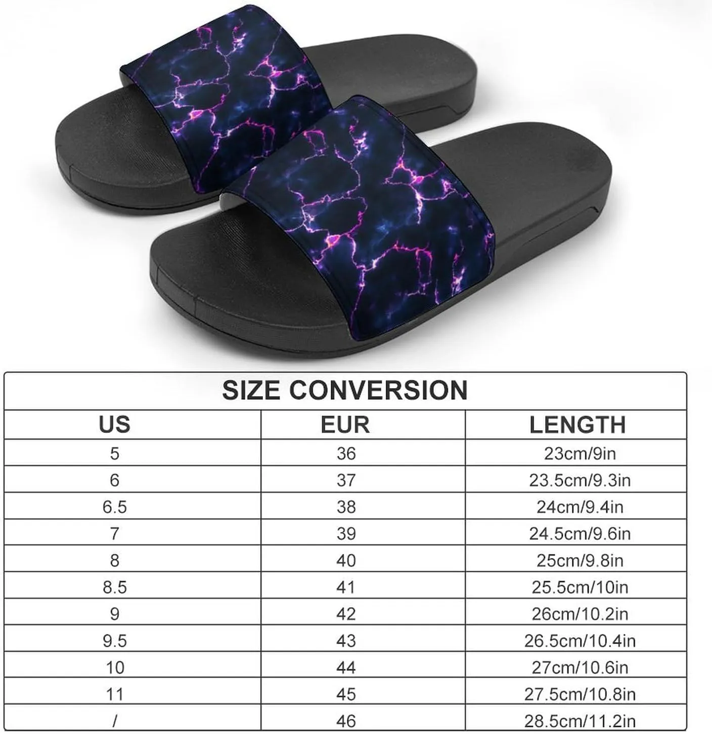 Pizza Pattern Unisex Slide Sandals - Printed Slide Sandals - Can Be Worn Indoors Or Outdoors