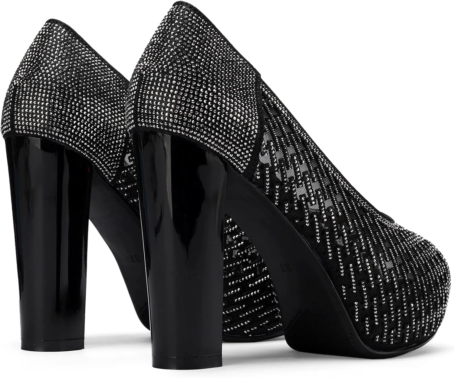 Platform Sandals Women Peep Toe Mesh Shoes Dressy Wide Comfortable Summer Chunky High Heels Rhinestone Crystal Ladies Fashion Elegantes Slip On Wedge Stylish Thick 5 Inch Pumps