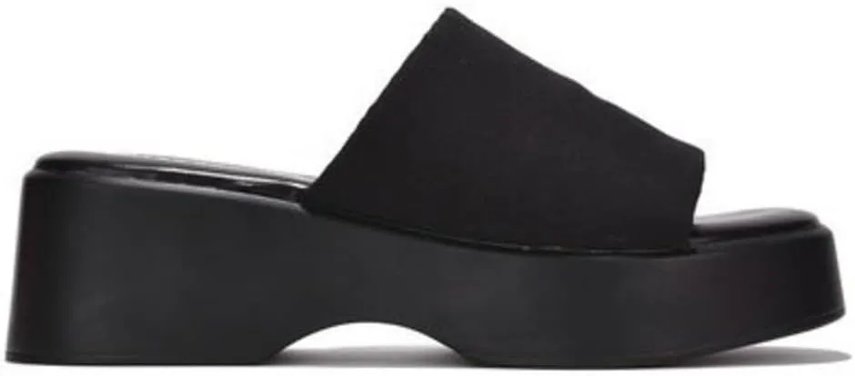 Platform Sandals Women Wedges Slides Chunky Heels Wedge Sandals Fabric Mule Fitted Cloud Lightweight Shoes Slipper  Memory Foam