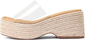 Platform Slip on Espadrille Sandals for Women Wedges Slides Bohemia Sandals Flatform Open Toe Beach Sandals