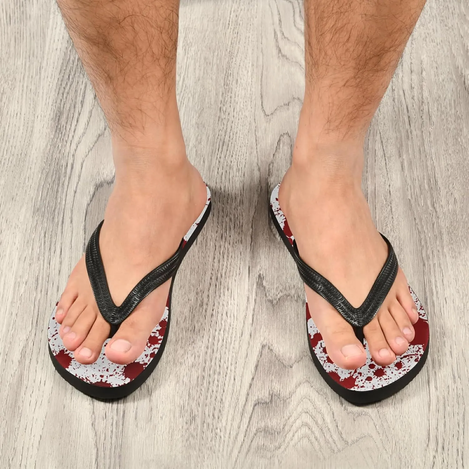 Poeticcity Flip Sandal Men Women Flip Flops for Hotel Spa Home Slippers Bedroom Travel S-XXL