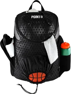 Point 3 Road Trip 2.0 Backpack Basketball Backpack with Drawstrong Closure | Ventilated Mesh Shoe Pocket Compartment