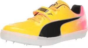PUMA Men's EVOSPEED HIGH JUMP 10 Track and Field Shoe, Sun Stream-Sunset Glow-Puma Black, 10