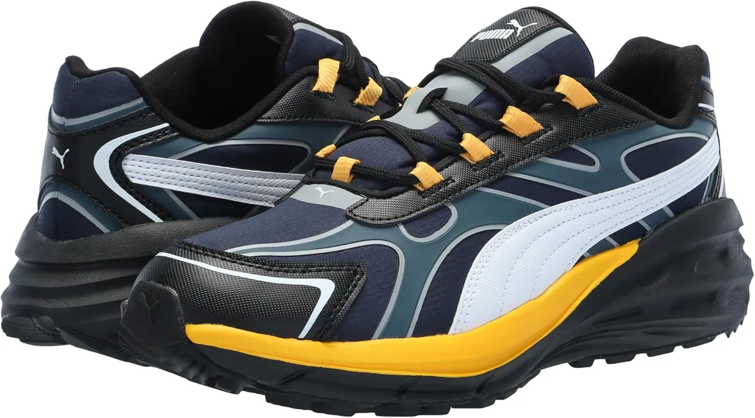 PUMA Men's Hypnotic Leather Shoes, Black-Strong Gray, 10.5