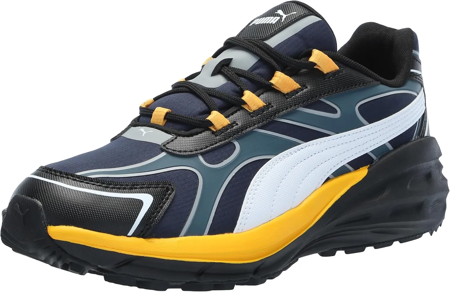 PUMA Men's Hypnotic Leather Shoes, Black-Strong Gray, 10.5
