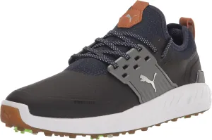 PUMA Men's Ignite Articulate Golf Shoe, Peacoat Silver-Quiet Shade, 10.5