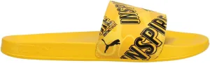 PUMA Mens Leadcat X Distinct Life Slide Casual Sandals Casual - Yellow - Size 4 M