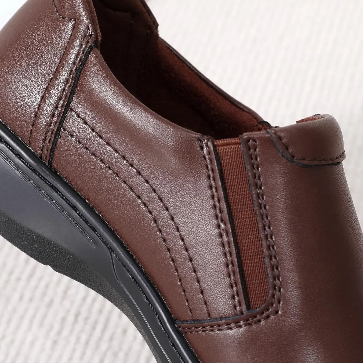 QAE Loafers for Women Comfort Women's Penny Loafers with Zipper Orthopedic Lightweight Slip-On Flats Casual Work Dressy Walking Business Shoes