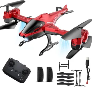 RC Helicopters 2.4G for Kids Adults, 360° Flip Remote Control Aircraft with LED Light, Obstacle Avoidance, Altitude Hold, Gyro Stabilizer, One Key Takeoff/Landing, Plane hobby Toy Gifts