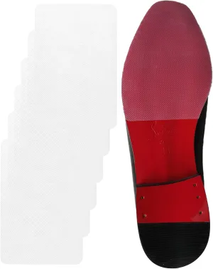 Red Bottom Shoe Protector Compatible with Christian Louboutin Shoes,Self-Adhesive Sole Guard to Protect & Restore Shoe Bottoms,Anti-Slip,Restores & Protects Soles(6"x4" Clear 3Pairs)