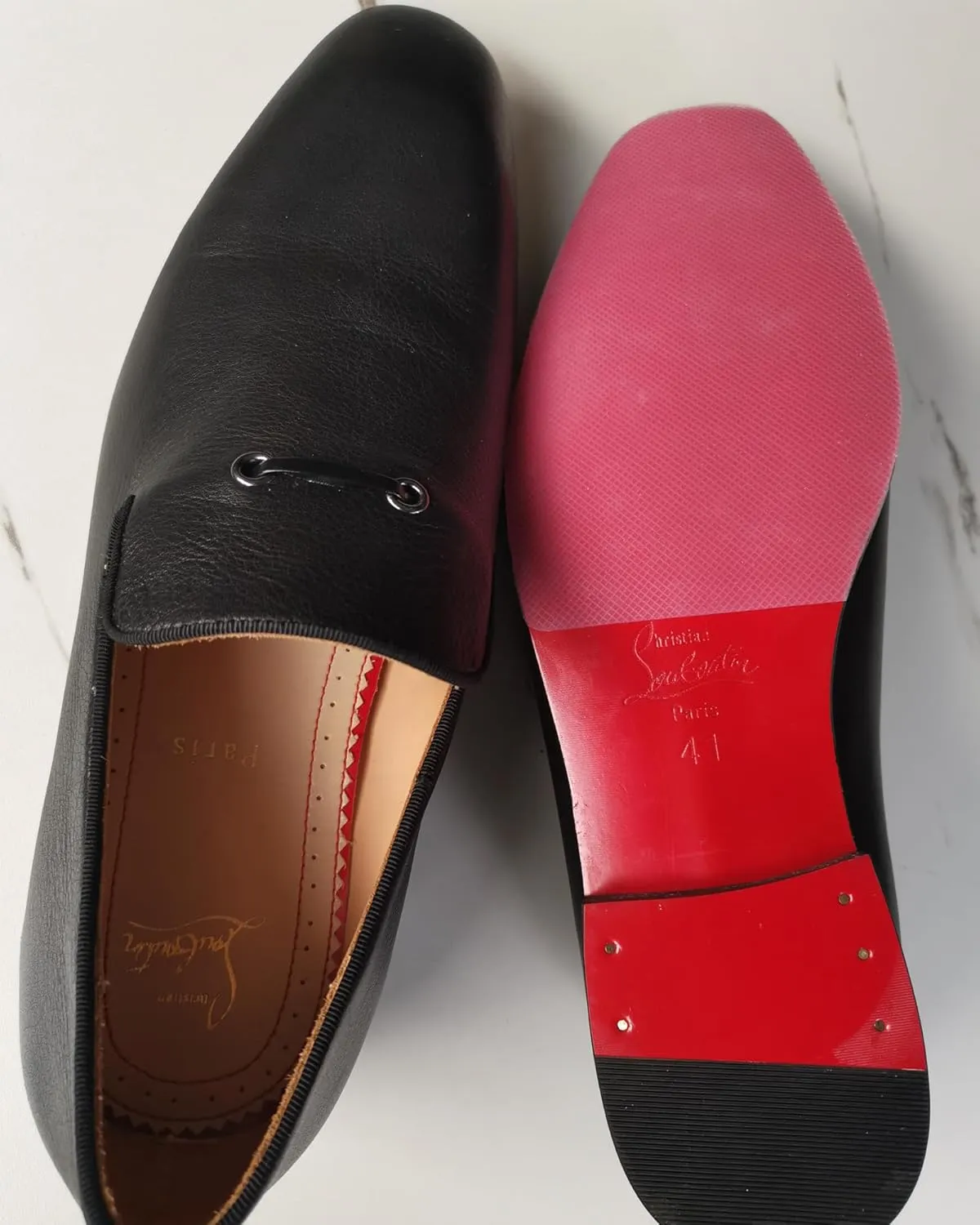 Red Bottom Shoe Protector Compatible with Christian Louboutin Shoes,Self-Adhesive Sole Guard to Protect & Restore Shoe Bottoms,Anti-Slip,Restores & Protects Soles(6"x4" Clear 3Pairs)