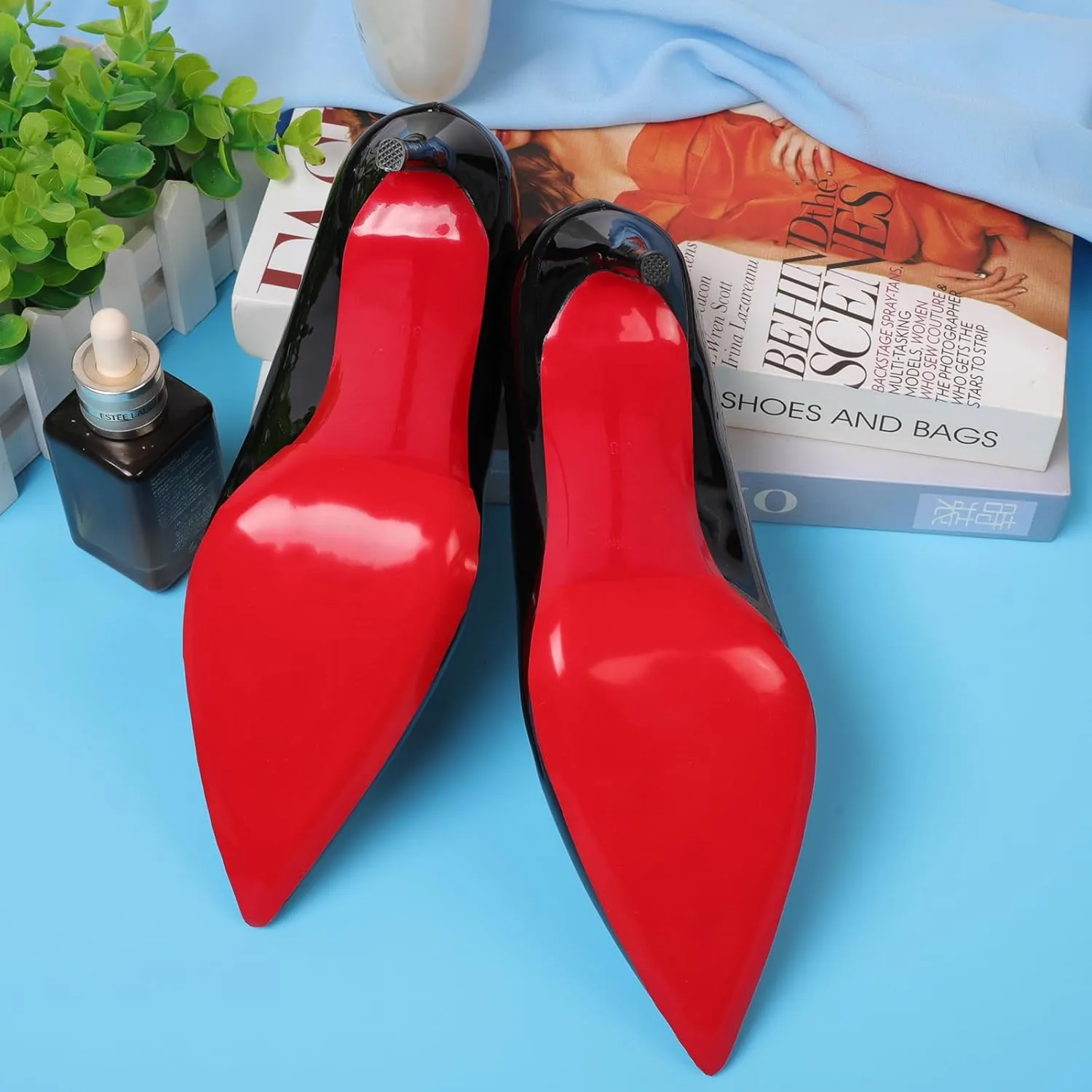 Red Bottoms Shoe Sole Protector, 4 Pcs Self-Adhesive Shoe Bottom Protector for Christian Louboutin High Heels, Shoe Sole Protector Replacement for Louboutin Shoes