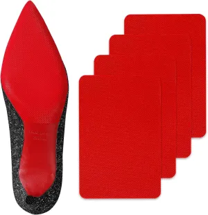 Red Bottoms Sole Protector,Shoe Sole Protector for Christian Louboutin High Heels, Anti Slip Shoe Grips Pads Compatible with Louboutin Shoes -2 Pairs（6.0"×4.0",Red）