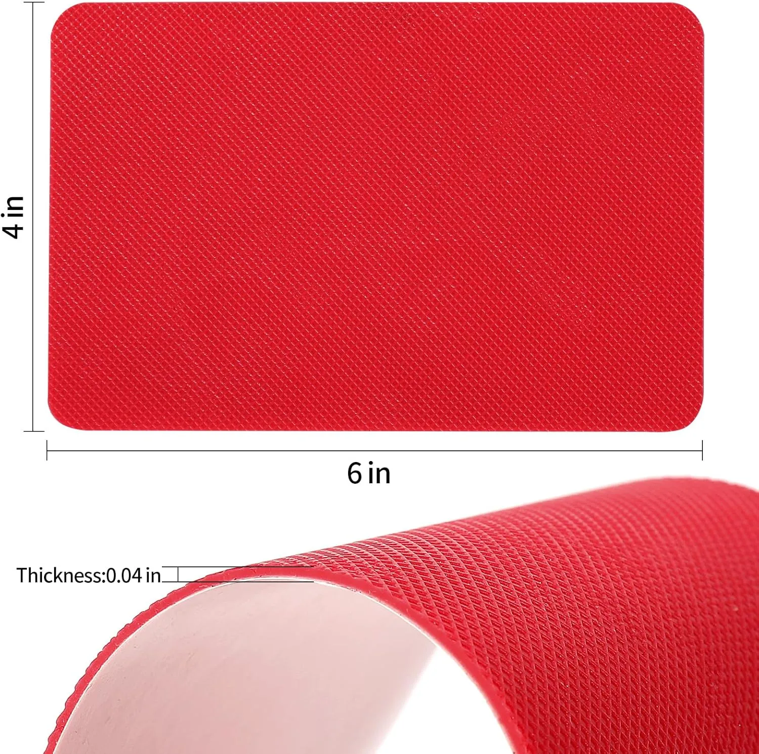 Red Bottoms Sole Protector,Shoe Sole Protector for Christian Louboutin High Heels, Anti Slip Shoe Grips Pads Compatible with Louboutin Shoes -2 Pairs（6.0"×4.0",Red）