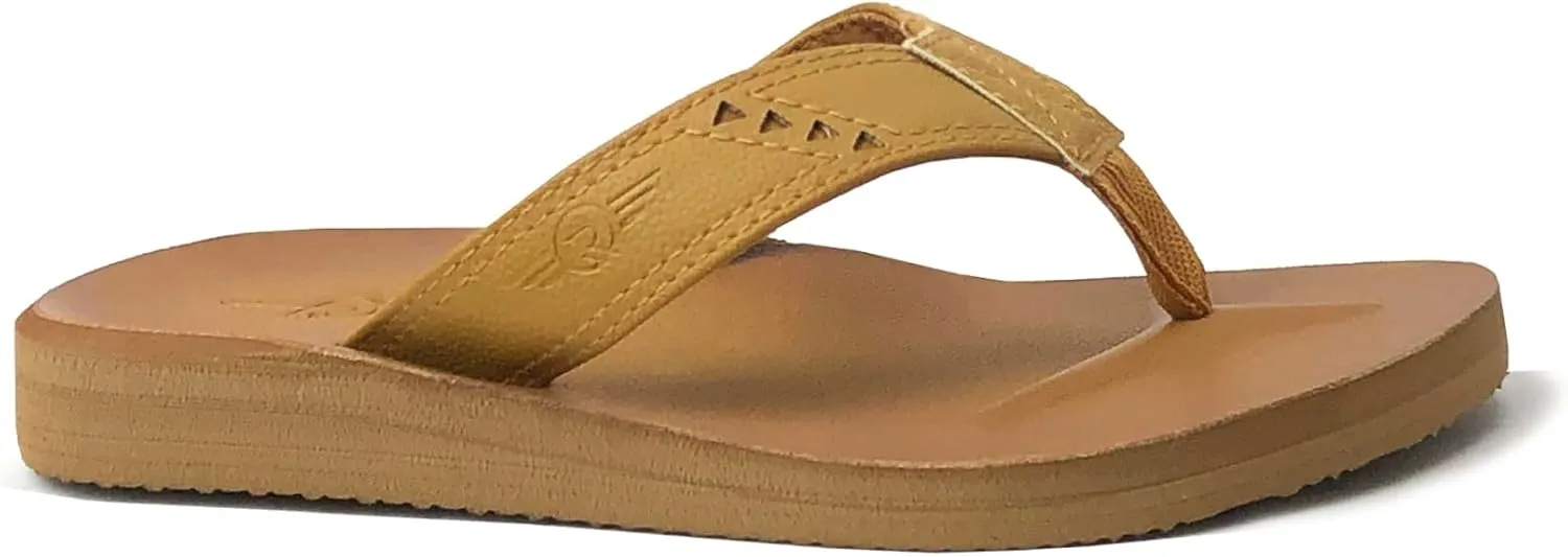 REDVOLUTION New Boys' Beach Sandal TRIBAL Tattoo | Geometric Bali Flip-Flop Sandals