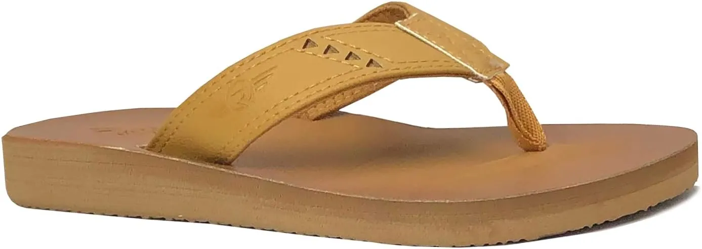 REDVOLUTION New Boys' Beach Sandal TRIBAL Tattoo | Geometric Bali Flip-Flop Sandals