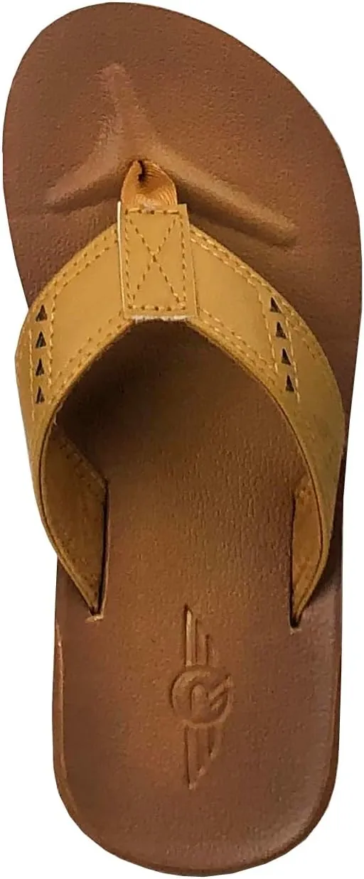 REDVOLUTION New Boys' Beach Sandal TRIBAL Tattoo | Geometric Bali Flip-Flop Sandals
