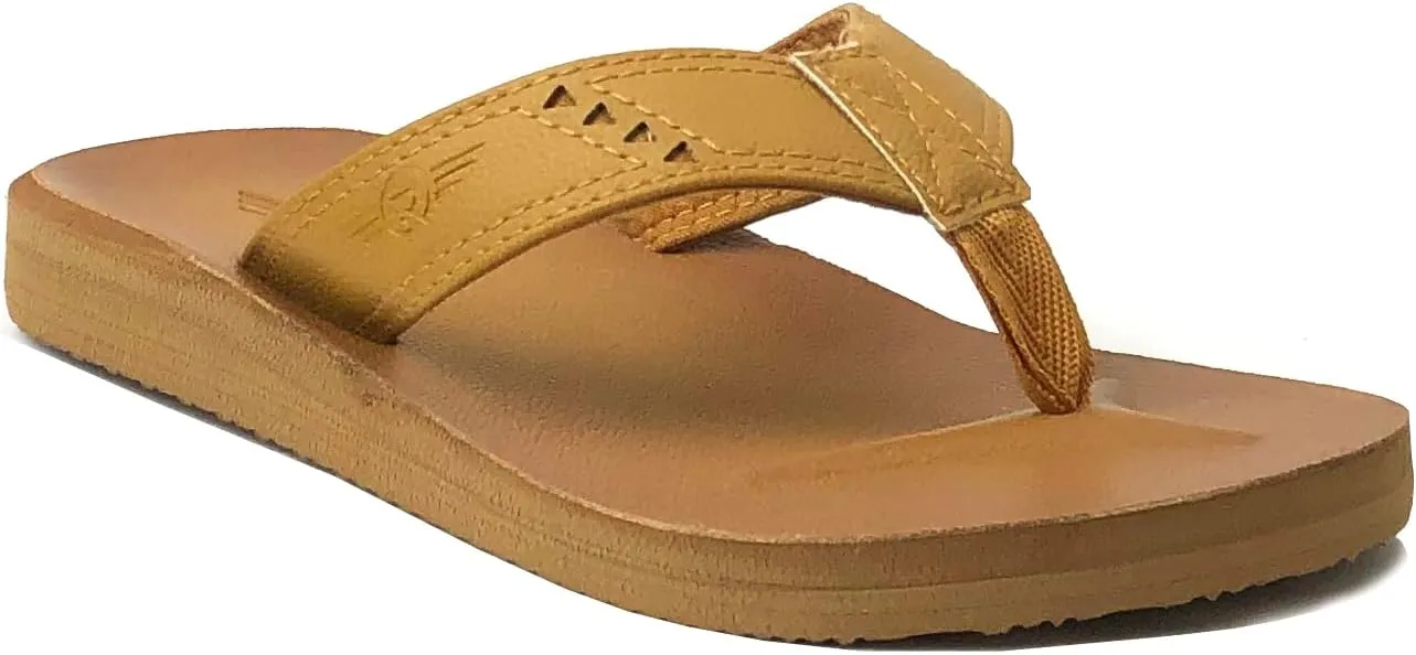 REDVOLUTION New Boys' Beach Sandal TRIBAL Tattoo | Geometric Bali Flip-Flop Sandals