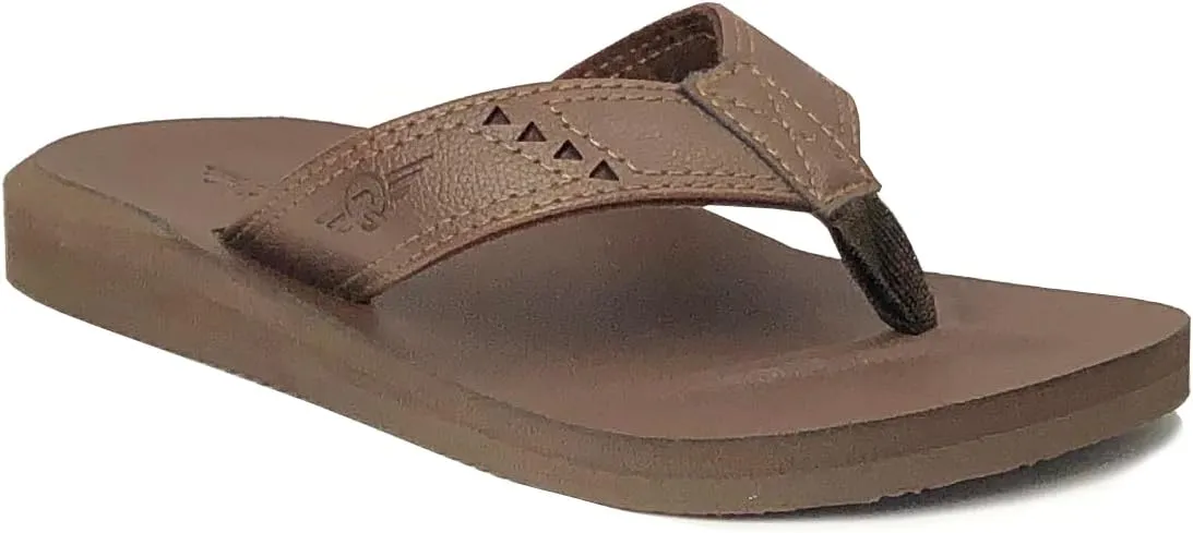 REDVOLUTION New Boys' Beach Sandal TRIBAL Tattoo | Geometric Bali Flip-Flop Sandals