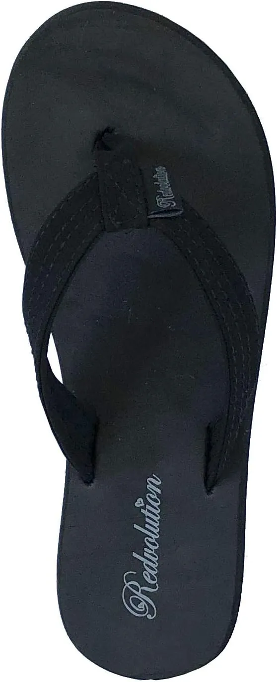 REDVOLUTION New Women's Classic Beach Flip Flop Soft Sandals Slip on Shoe Maui