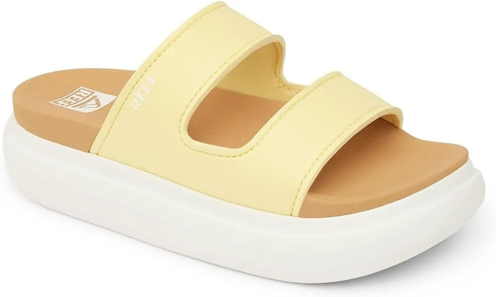 Reef Cushion Bondi 2 Bar Womens Slide Sandal, Lightweight and Supportive Footbed, Water Friendly
