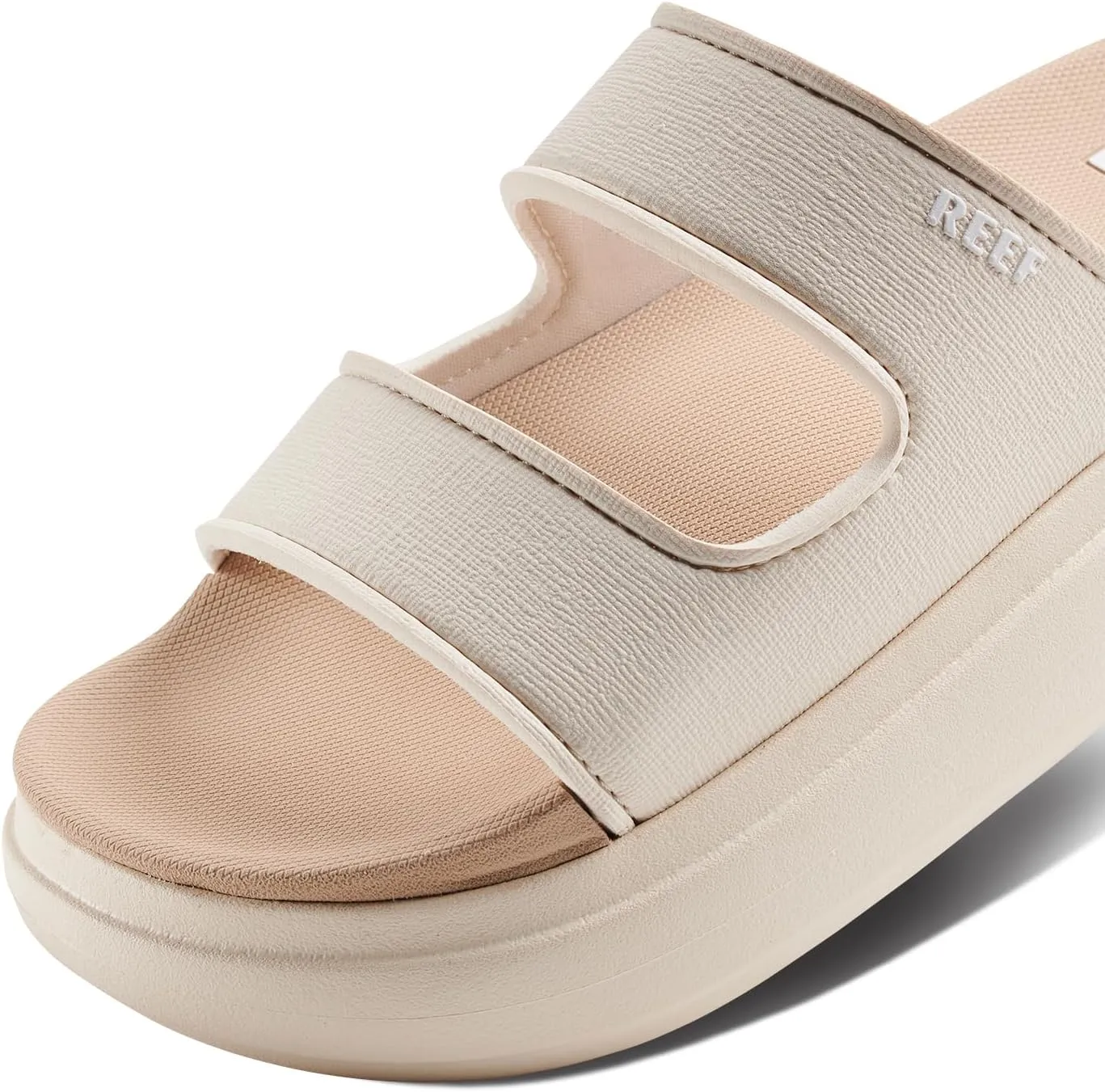 Reef Cushion Bondi 2 Bar Womens Slide Sandal, Lightweight and Supportive Footbed, Water Friendly