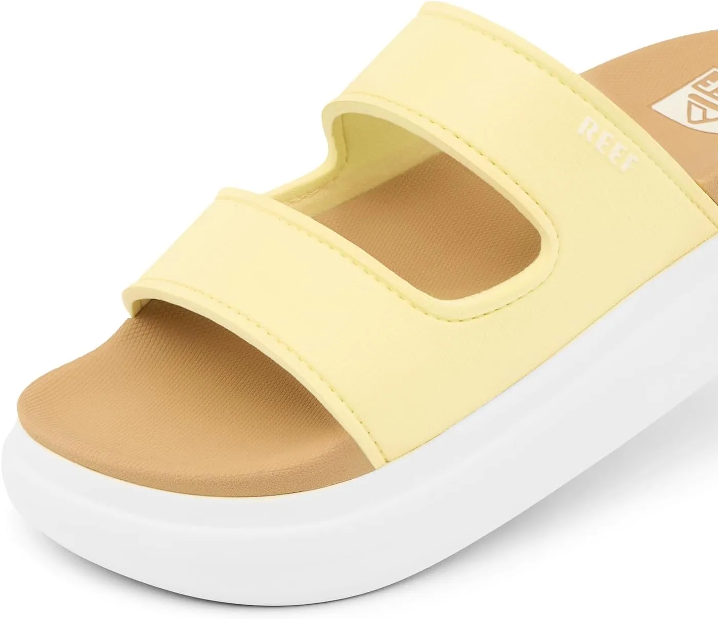Reef Cushion Bondi 2 Bar Womens Slide Sandal, Lightweight and Supportive Footbed, Water Friendly