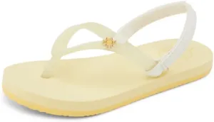 Reef Girls Little Charming Flip-Flop, Pale Banana, 8 Toddler