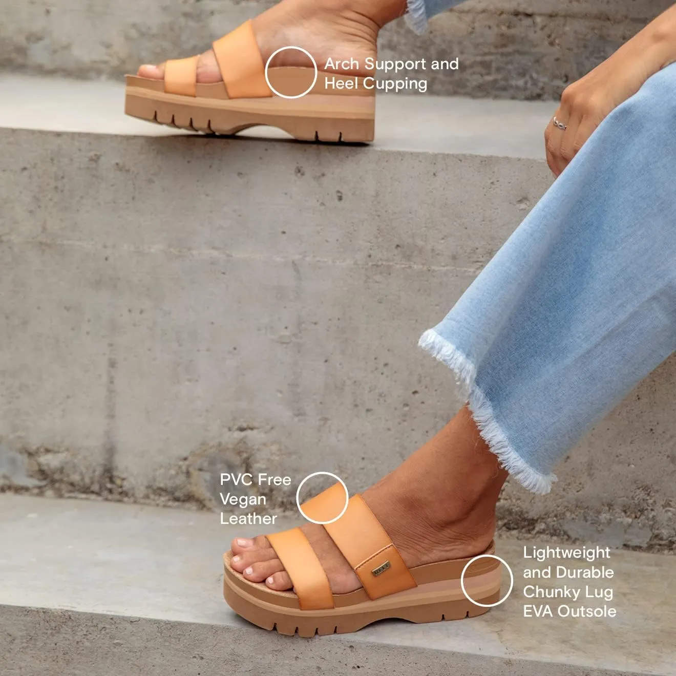 REEF Women's, Cushion Vista Higher Slide