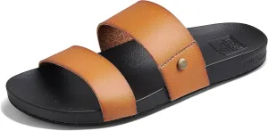 Reef Women's Vista Fashion Slide Sandal, Vegan Leather Strap, Ultra Soft Cushion Footbed