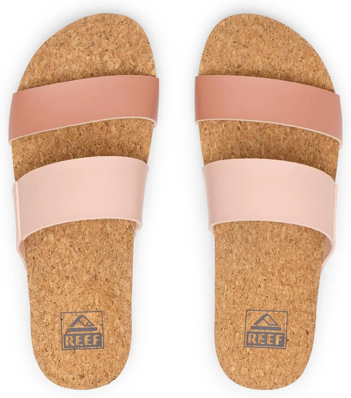 Reef Women's Vista Fashion Slide Sandal, Vegan Leather Strap, Ultra Soft Cushion Footbed