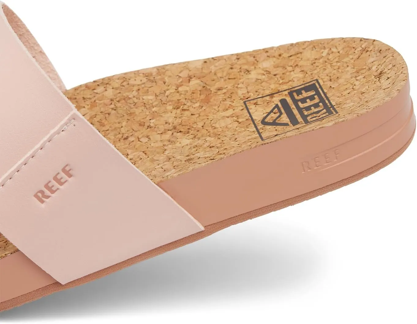 Reef Women's Vista Fashion Slide Sandal, Vegan Leather Strap, Ultra Soft Cushion Footbed