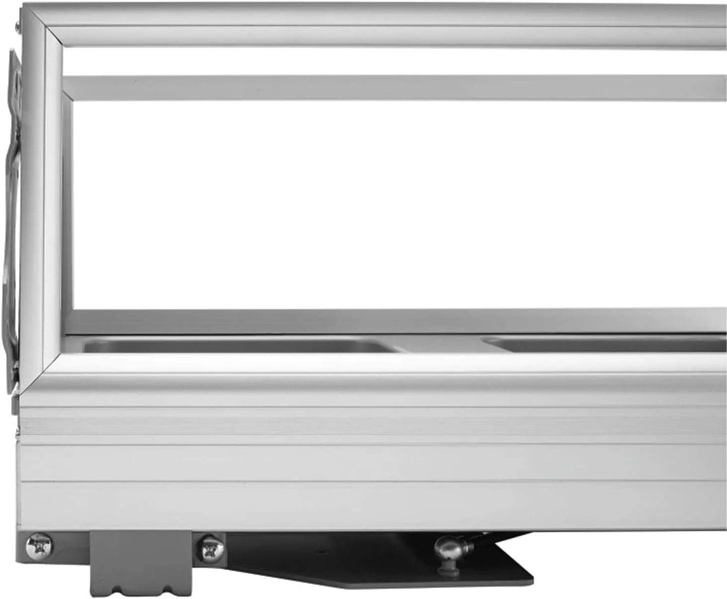 Rev-A-Shelf Double 50 Quart Pull Out Trash Can for Base Kitchen Cabinets, Storage Garage Bin on Wire Basket with Soft Close, Silver, 5149-2150DM-217