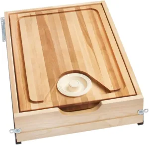 Rev-A-Shelf Wood Base Cabinet Cutting Board Drawer Replacement System w/Soft-Close