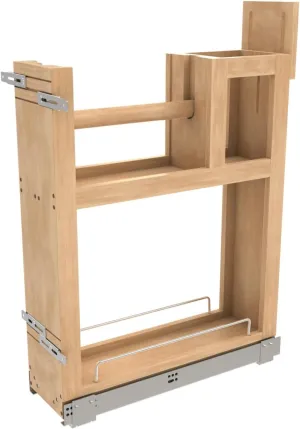 REV-A-SHELF Wood Base Cabinet Paper Towel Pullout Organizer w/Soft-Close
