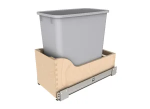 Rev-A-Shelf Wood Vanity Cabinet Pullout Waste Container w/Soft-Close