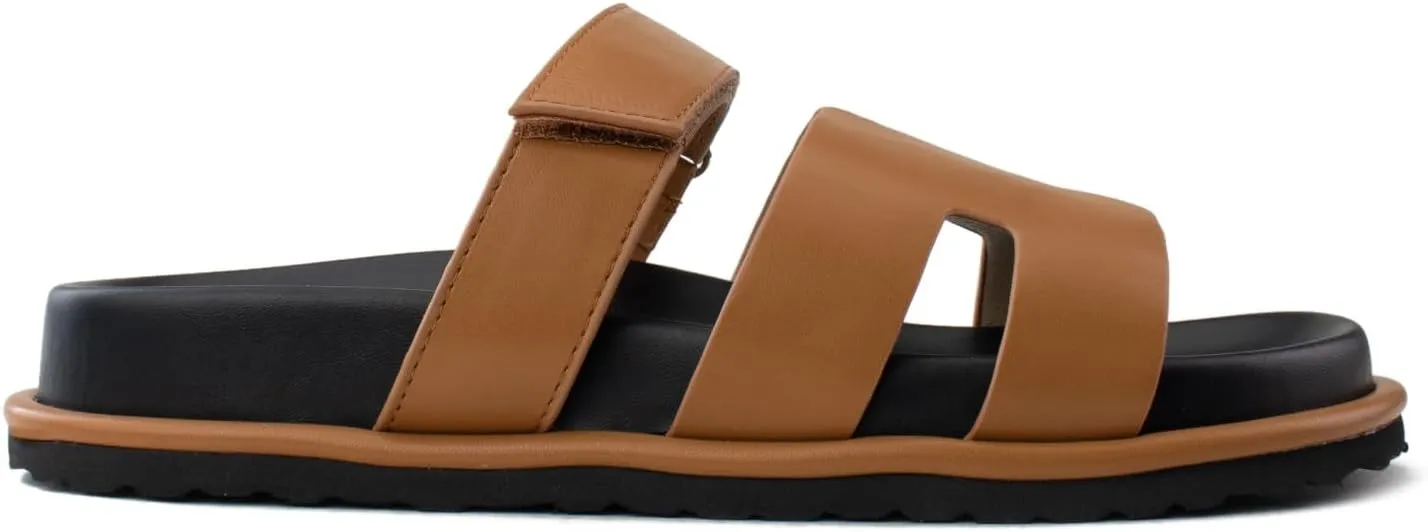 RF ROOM OF FASHION Women's Cutout Design Comfort Slide Sandals